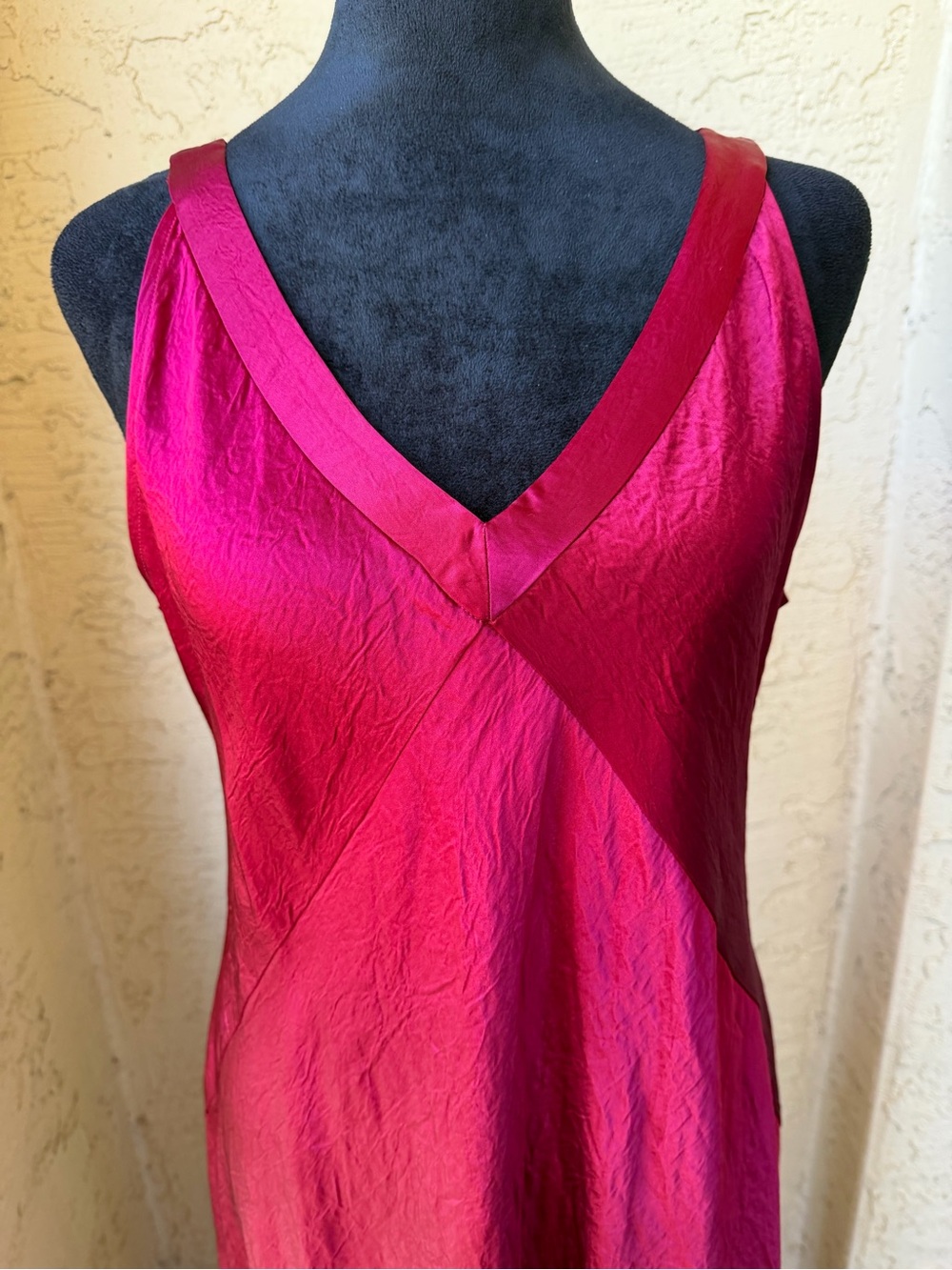Eileen Fisher Ruby Textured Satin Slip Dress Sz M Occasion Feminine NWT - Picture 6 of 10